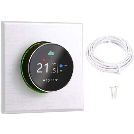Thermostat Intelligent, Technologie WiFi Innovante, commodité à Distance, capacité d'activation Vocale, Options de Programmation Flexiles, Contrôle de la Température la Famille, Blanc, Contrôle (1/4)