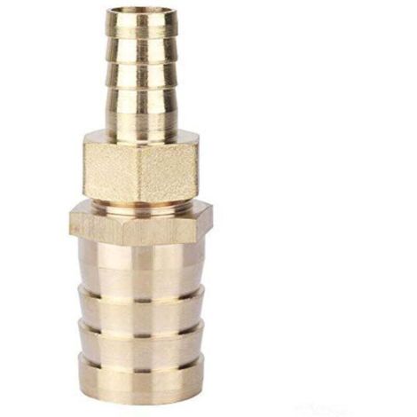 Raccord de tuyau, raccord de tuyau en laiton pour raccordement de tuyaux, raccord de tuyau, raccord de tuyau, outil de raccordement de tuyaux, raccords en laiton (14-25 mm) (1/4)