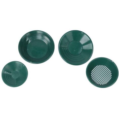 Outil de Lavage D'or en Plastique pour Casserole de Lavage D'or avec Conception Rayée à 90 ° pour Détecteur de Recherche de Mine de Prospection D'or (1/4)