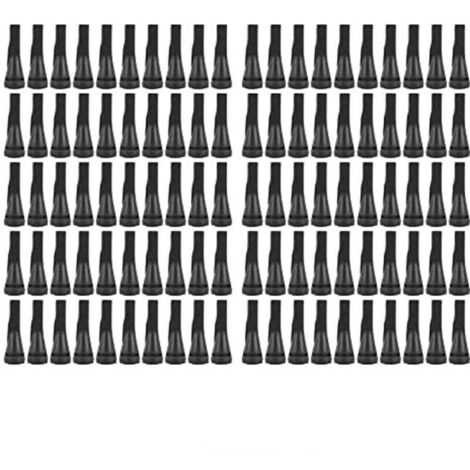 100 PCS Doigts De Plumeuse De Poulet pour Machine De Plumeuse De Volaille, Épilation en Poultry Epilator Caoutchouc Doigt Plumeuse Picker pour Poulet, Canard, Plumes D'oies (Le Noir)