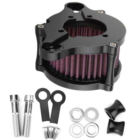 Kit de filtre à air, kit d'admission d'admission de filtre à air de modification de moto en aluminium durable pour XL 883 XL1200. (1/4)