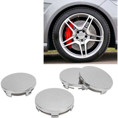 Capuchons De Moyeu De Roue 57mm Lot De 4 - Couvercle Universel Pour Jantes Voiture Design Carbone