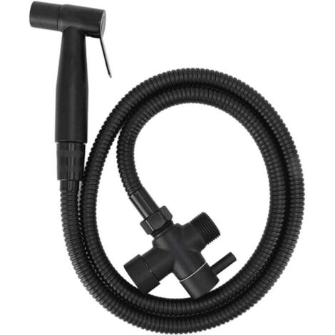 Pulvérisateur de Bidet à Main pour Toilettes, 7/8" Pulvérisateur de Bidet Douche Salle de Bain Pulvérisateur D'eau en Tissu avec Fixation de Tuyau pour Salle de Bain (1/4)