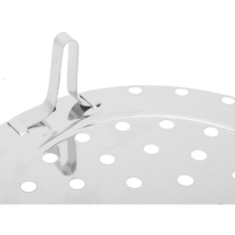 Panier Vapeur Rond Acier Inoxydable 22cm Avec Poignée - Cuiseur Vapeur