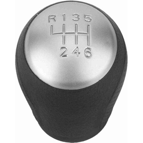Qiilu Pommeau de levier de vitesse 6 vitesses tête Modification de voiture bouton de levier de vitesse manette de vitesse tête de bâton pour x-trail MT 2006-2013 (1/4)