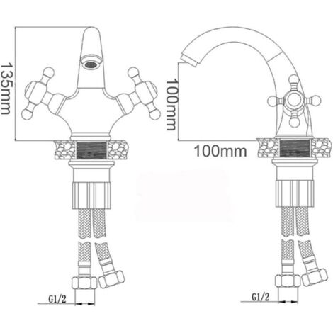 Robinet Mitigeur Victorien – Neuf En Boîte, Pour Salle De Bain