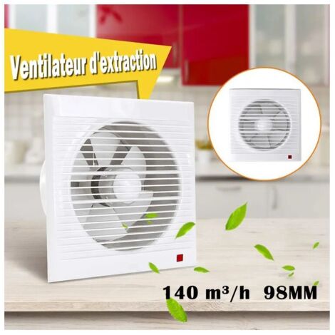Extracteur d'air Silencieux à Flux Mixte Ventilateur de Conduit pour Salle de Bain, Tentes