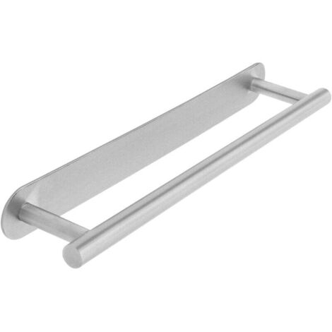 Porte Serviettes Mural 40 cm - Acier INOX sans Rouille - Serviette Barre Convient dans la Salle de Bain ou la Cuisine - Auto-adhésif 3M Robuste s (1/4)