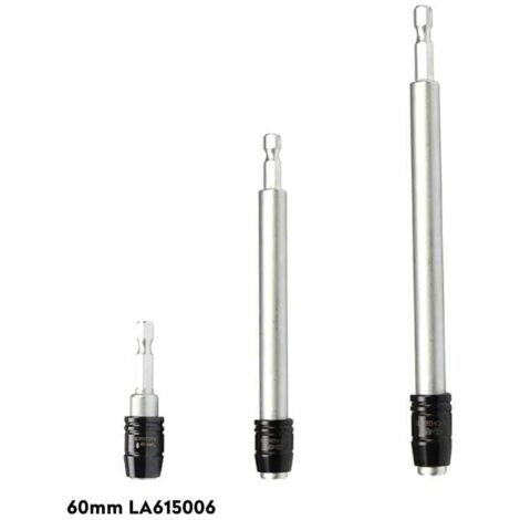 Jeu de 3 adaptateurs porte douille, Porte Embouts Magnétique Extension, Porte-embouts magnétique pour tournevis, Vissage Tournevis Tige Hexagonal, 60mm, 150mm, 300mm (1/3)