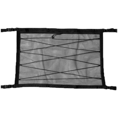 Filet de Rangement pour Toit de Voituret, Multifonctionnel Organisateur avec Fermeture Éclair, Universel Voiture Bagages Sac pour Quatre Accoudoirs de Toit pour SUV, Van,8053cm