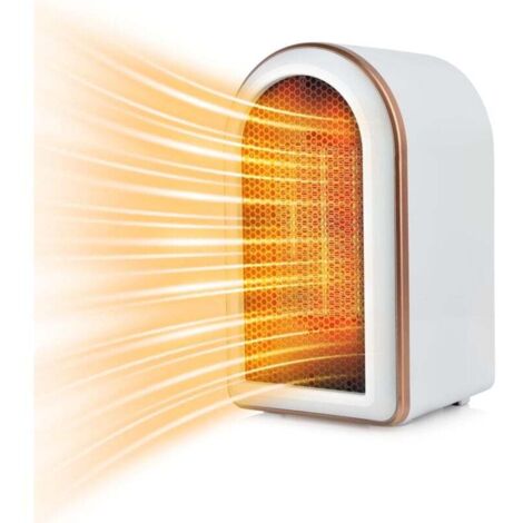 Chauffage d'espace électrique, Chauffage en céramique PTC 1200 W avec Thermostat, radiateurs soufflants pour la Maison à Faible consommation d'énergie, Protection Contre Le basculement (1/4)