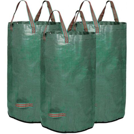 Paquet de 3 sacs à déchets de jardin réutilisables de 32 gallons 45 cm X 76 cm – Sacs à déchets de jardin, sacs de jardinage réutilisables et résistants (1/4)