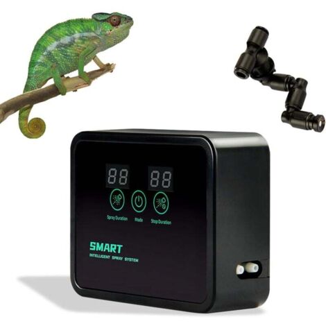 Humidificateur pour Reptiles Système de Brumisation Intelligent pour Reptiles Humidificateurs de Terrariums pour Tropicales Amphibiens Rainforest Brumisateur Automatique (1/4)