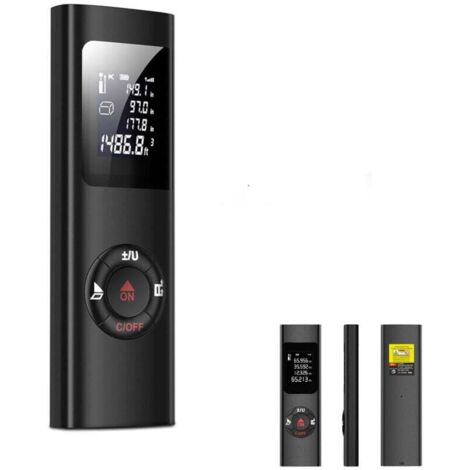 Télémètre laser 40 mètres de haute précision, instrument de mesure infrarouge règle de mesure numérique portable, projet de rénovation à la maison main (1/4)