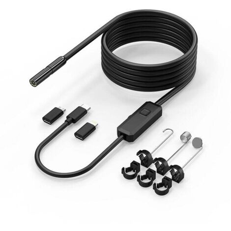 Housolution Caméra Endoscopique 16,4 Pieds HD 1920P - Caméra Inspection Serpent Étanche IP67
