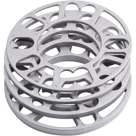 Entretoises de roue de voiture en aluminium de 4 pièces 3mm, ajustement de remplacement universel de plaque de cales (1/4)