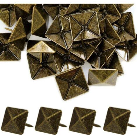 30 Pièces Clous de Tapissier Carré, Robuste 30X30MM Bronze Clous Tapissier Décoratifs Clou Rétro DIY Clous d'Ameublement pour Meubles Canapés Fauteuils Lits Chaises Vintage Decoratif