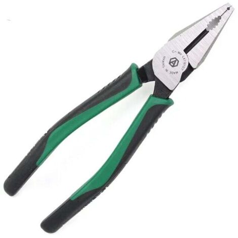 1 pièces Pinces à Long Bec, Pince à Sertir avec longue bouche, Fil de Coupe, Becs long droit, CR-MO pince combinée coupe-fil, pince à dénuder Type américain, outils à main pour électricien, 8 pou (1/4)