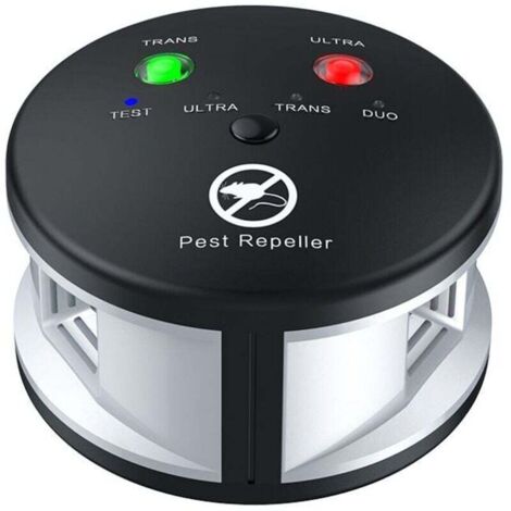 Répulsif ultrason 360° anti rats, souris, rongeurs, cafards et insectes. Fréquences variables puissantes, une portée de 550 m2. Solution Écologique Efficace anti-nuisibles sans produits (1/4)