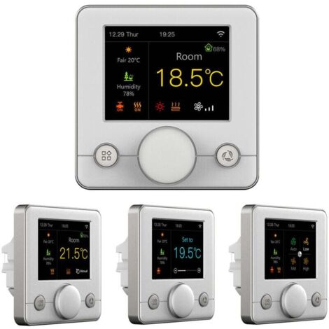 Thermostat de chaudière intelligent WIFI avec écran LCD coloré RVB Contrôleur de température constante d'intérieur intelligent Programmable numérique (1/4)