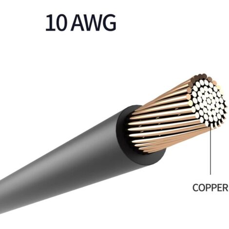 Câble Batterie 3/0 AWG Cuivre Étamé Avec Borne Anneau 1/2 - Lot De 10 | Sherco-Auto