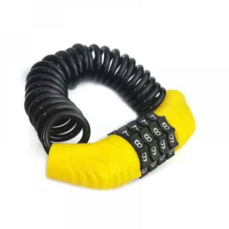 Antivol portable pour casque de moto, antivol à combinaison pour vélo, Ø4 150 cm, pour motos, vélos de route de montagne (1/4)