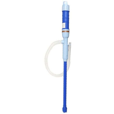 Pompe à Siphon,Pompe de Transfert de Liquide fonctionnant sur Batterie avec Tube Bendable,Pompe à Essence électrique - Pompe de transvasement de Diesel, Huile et Eau (Bleu) (1/4)