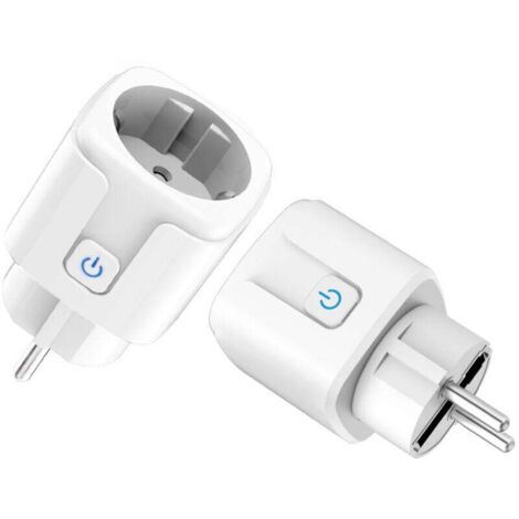 2 Pièces Prise Intelligente16A 3680W , Prise avec Mesure de Consommation Électrique, Contrôle à Distance, Commande Vocale (1/4)
