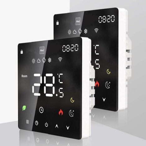 Tuya Wifi écran LCD contrôleur de température Intelligent dispositif de chauffage de l'eau électrique Thermostat hebdomadaire Programmable application de téléphone portable contrôle à distance (1/4)