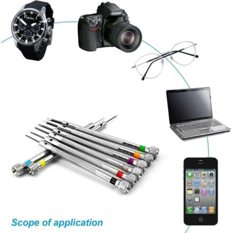 Kit Tournevis Précision 11-en-1, Mini Tournevis Pour Lunettes, Montres Et Réparation D'Équipements Électroniques | Leroy Merlin