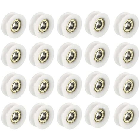 20 PCS OU Nylon en Plastique intégré 608 roulements Billes de Gorge 6 30 10mm Poulie de Guidage (1/4)