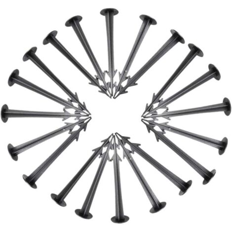 30 Pièces Clou Au Sol Fausses Pinces à Gazon Piquets De Gazon Artificiel Fausses Piquets Clou De Paillage Piquets De Pelouse Pinces à Tissu Filet Anti Oiseaux Plastique Extérieur (1/4)