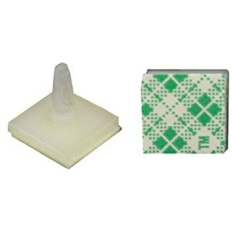 100Pcs Nylon Plastique Adhésif Spacer Entretoise Verrouillage Snap-In Posts Clips Fixes ASS-6 (1/4)