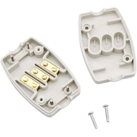 Lot De 2 Boîtiers De Jonction électriques En Plastique Blanc - 80x50x26mm - Pour Bricolage