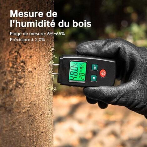 Humidimètre LCD Testeur D'humidité Dryzone - Pour Bois Et Murs - Écran LCD - Piles Non Incluses - Précision Professionnelle Détecteur Humidité Bâtiment Humidimètre LCD Testeur D'humidité Dryzone - Pour Bois Et Murs - Écran LCD - Piles Non Incluses - Précision Professionnelle Détecteur Humidité Bâtiment