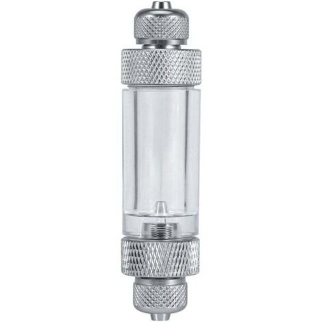 Compteur En Bulle De CO2 En Ligne Aquarium Avec Clapet Anti-Retour En Aluminium Simple Double Tête Non-Retour Bulle Counter Fish Tank Outil ( Double Head )