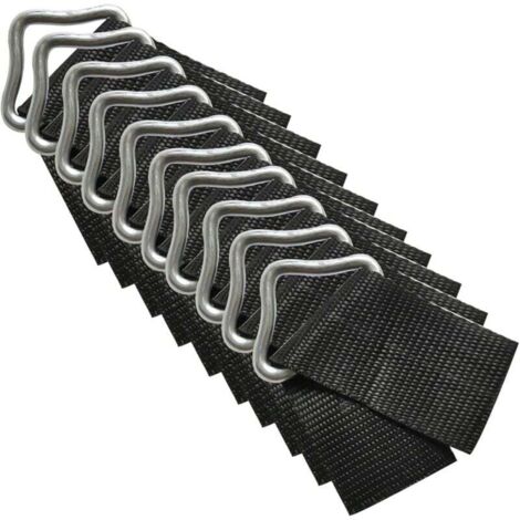 Boucle Triangle Trampoline, 10pcs Anneaux Triangle Boucle V-Rings, Haute Résistance à l'érosion Boucle Triangle en métal pour Réparation de Remplacement de Trampoline (1/4)
