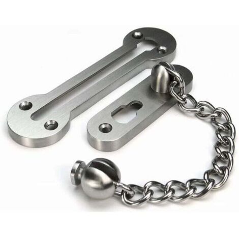 Solid 3MM en acier inoxydable 304 extra-épais Chaîne de porte sécurité Coulissant à Chaîne chaine pour porte d'entrée (1/4)