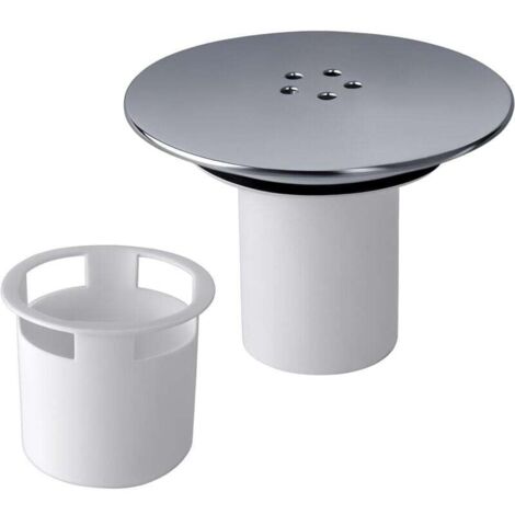 Trywise Bonde Douche 90 mm/115mm Bonde de Douche, Siphon Douche, Capot Bonde Douche Interchangeable Chromé, Remplacement de Couvercle de Siphon Douche pour Salle de Bain (1/4)