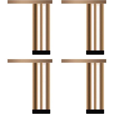 Trywise Pieds de meubles 4 pièces, pieds de table en métal, en alliage d'aluminium, pieds réglables, pieds de support de canapé, pieds d'armoire de salle de bain, 200 mm (1/4)