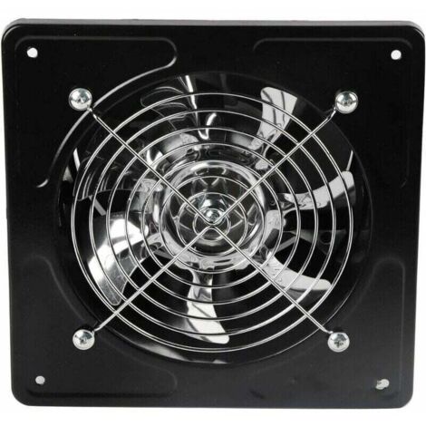 Trywise Aérateur permanent,Aérateur permanent,Hotte aspirante 15,2 cm Ouverture 150 mm Hotte murale 40 W pour cuisine salle de bain (noir) (1/4)