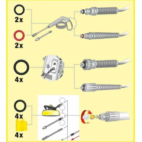 Trywise Accessoire pour nettoyeur haute pression,2 0 pièces Karcher K2