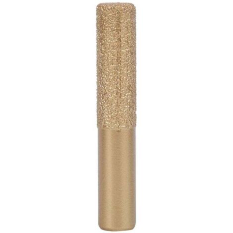 Mèches de défonceuse diamantées à queue droite brasée en or pour pierre de quartz marbre couteau à joint 12.7 x 13.5 x 75mm (1/4)