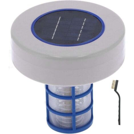 Nettoyeur Solaire pour Piscines, Nettoyeur ioniseur pour Piscines à énergie Solaire Équipement de Nettoyage des Fontaines de Spa pour Piscines