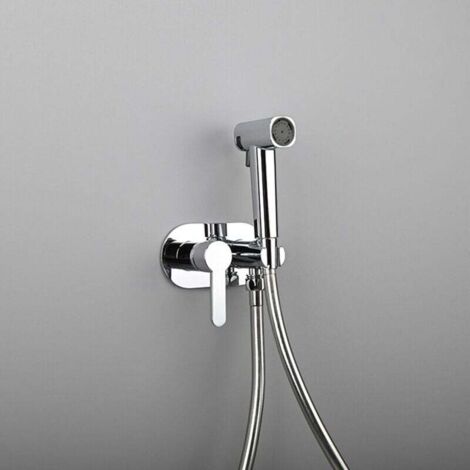 Pulvérisateur de bidet de toilette à main, accessoire de douche de bidet, eau chaude et froide, ensemble de pulvérisation de bidet de toilette à main, pomme de douche de bidet et tuyau (1/4)