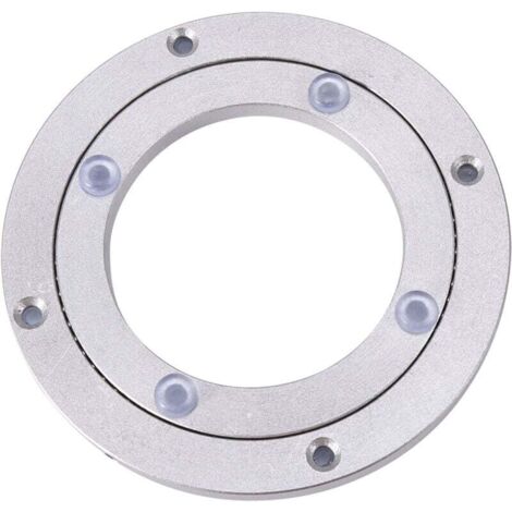 Plateau tournant robuste en alliage d'aluminium avec roulement pivotant, style Lazy Susan, pour table à manger ronde. Accessoires pour plateau tournant fluide, 140 mm