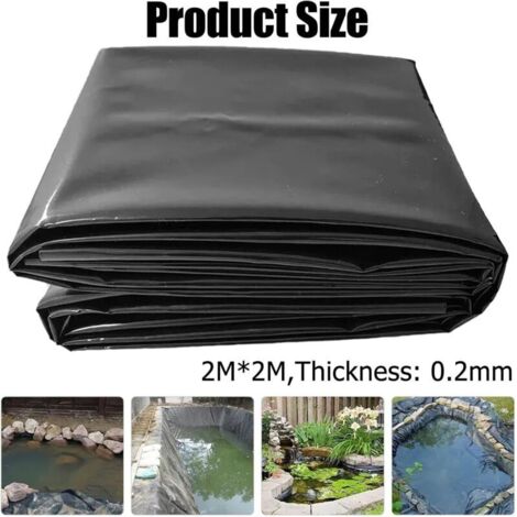 Bâche De Bassin Robuste 8 X 12 M – HDPE Flexible, Résistant UV, Déchirure, Imperméable – Pour étang, Cascade, Ruisseau, Jardin Aquatique