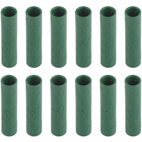 12PCS Tuyau de connexion pour tuteur de jardin Vignes, plantes grimpantes, tuteurs de soutien Connecteurs 11mm de diamètre intérieur (1/4)