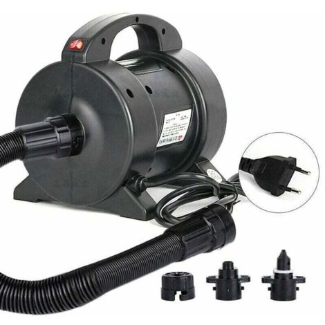 Pompe électrique portable de 1600W pour Matelas à Air - Pompe à Gonflage Rapide avec 2 Buses pour Lit Pneumatique, Matelas Gonflable, Bateau. (1/4)