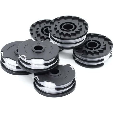 Ineasicer Lot de 6 bobines de fil de rechange pour coupe-bordure LIDL Parkside PRTA 20-Li A1, B2, C3, PRT 550 A1, A3, PRT 300 A1-2 x 4 m 1,6 mm (1/4)